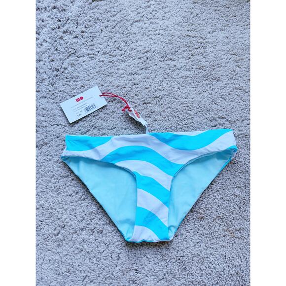 NWT Solid & Striped The Elle Reversible Bikini Bottom Blue XS Minimalist Retro - Picture 3 of 6
